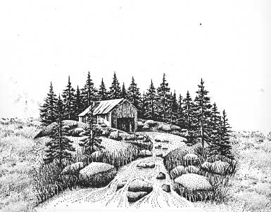 Simplescapes, Rustic Sepia, Frame II
