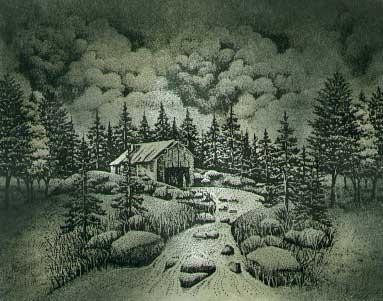 Simplescapes, Rustic Sepia, Frame VI