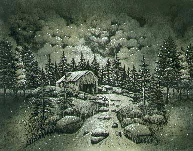 Simplescapes, Rustic Sepia, Frame VII