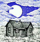 Frame 2, SimpleScapes Moonlit Cabin Miniscapes