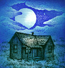 Frame 5, SimpleScapes Moonlit Cabin Miniscapes