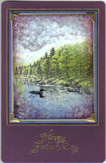 Clear Embossed Water Scene