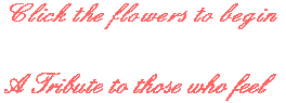 A tribute to those who feel